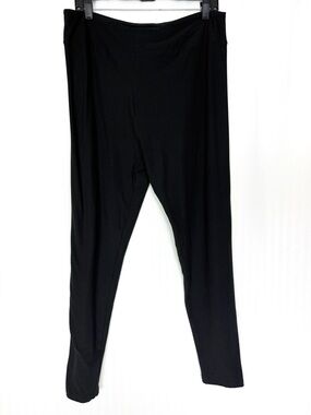 Julia Rose Black Full-Length Stretch Leggings Size TC2 (Size 20+)